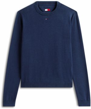 Tommy Jeans Sveter 'Essential'  námornícka modrá / červená / biela