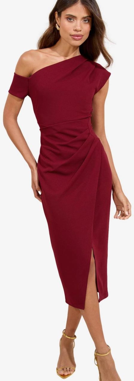 Lipsy Večerné šaty  tmavočervená