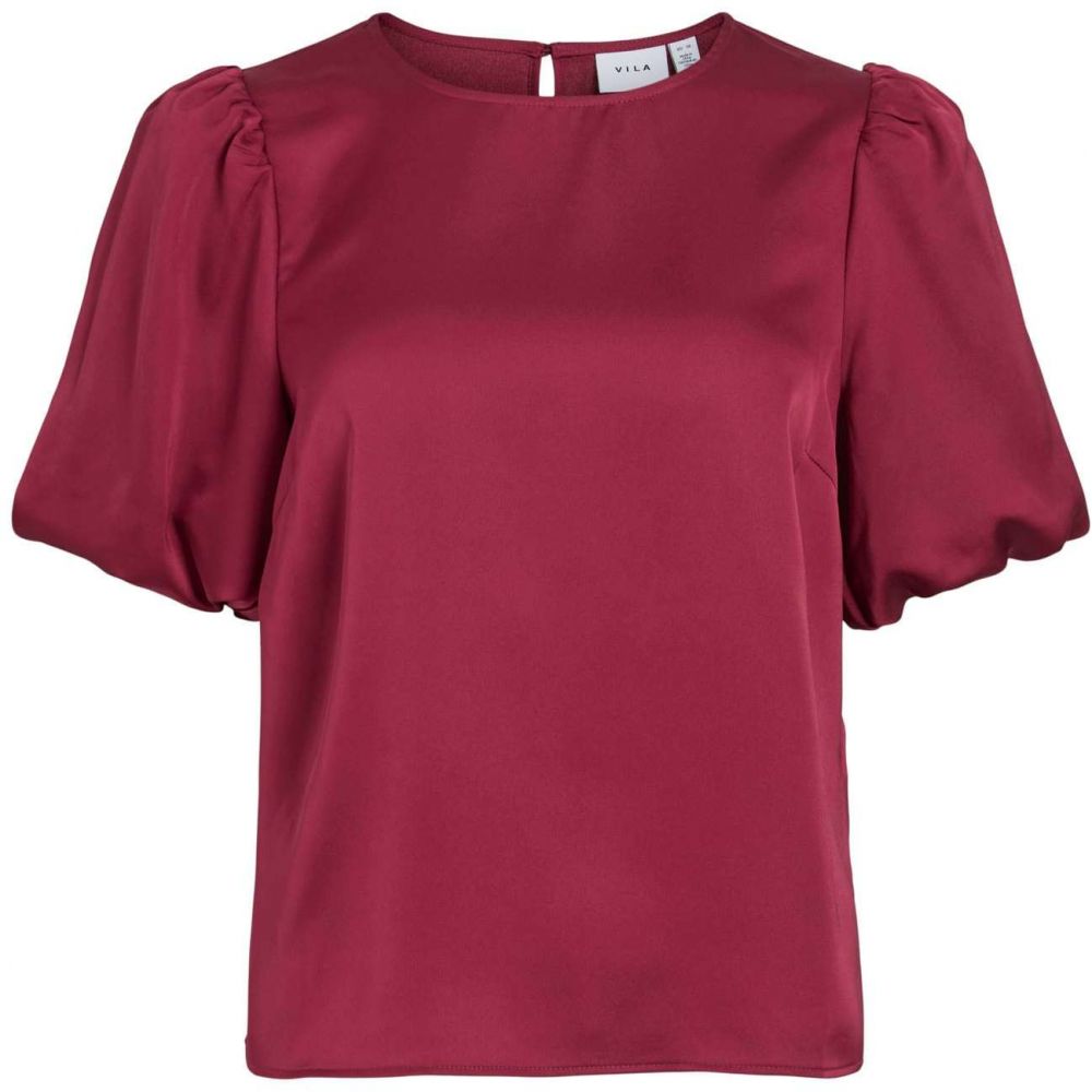 VILA Blúzka 'VIEllette'  vínovo červená