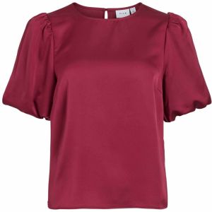 VILA Blúzka 'VIEllette'  vínovo červená