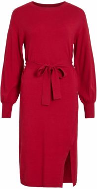 VILA Pletené šaty 'VIRicky'  jasne červená