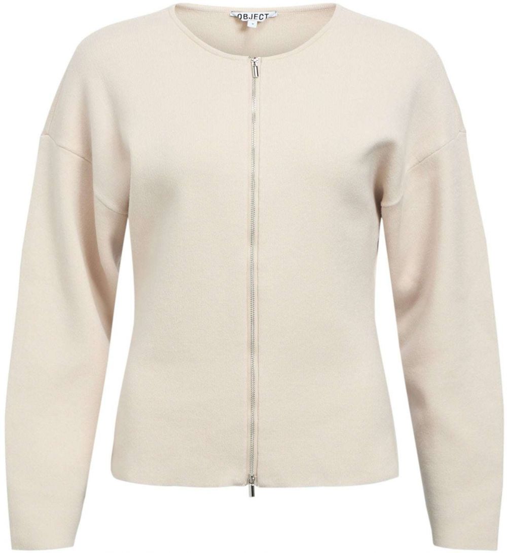 OBJECT Kardigán 'OBJREYNARD'  sivobéžová