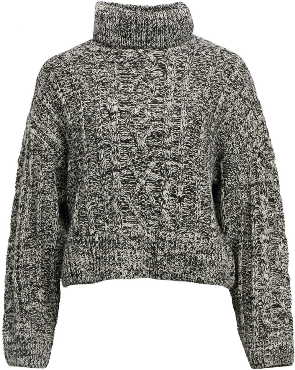 OBJECT Sveter 'OBJSimik'  svetlosivá / čierna