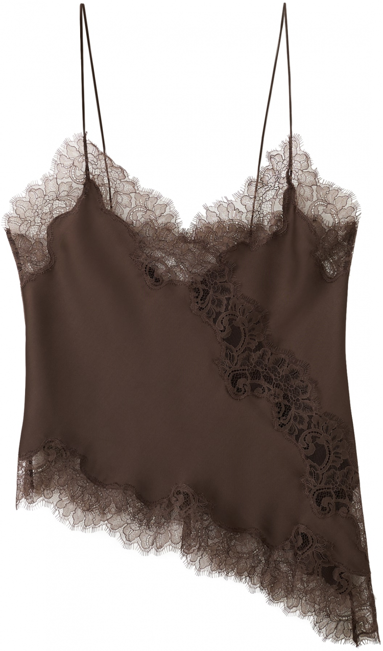 MANGO Top 'Tity'  čokoládová