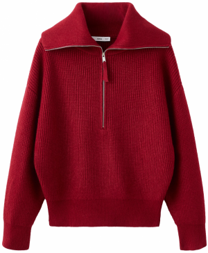 MANGO Sveter 'Rizin'  merlotová