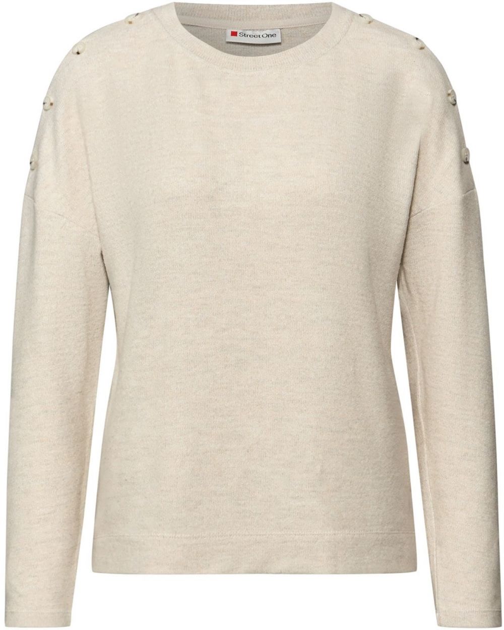 STREET ONE Sveter  béžová melírovaná