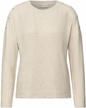 STREET ONE Sveter  béžová melírovaná