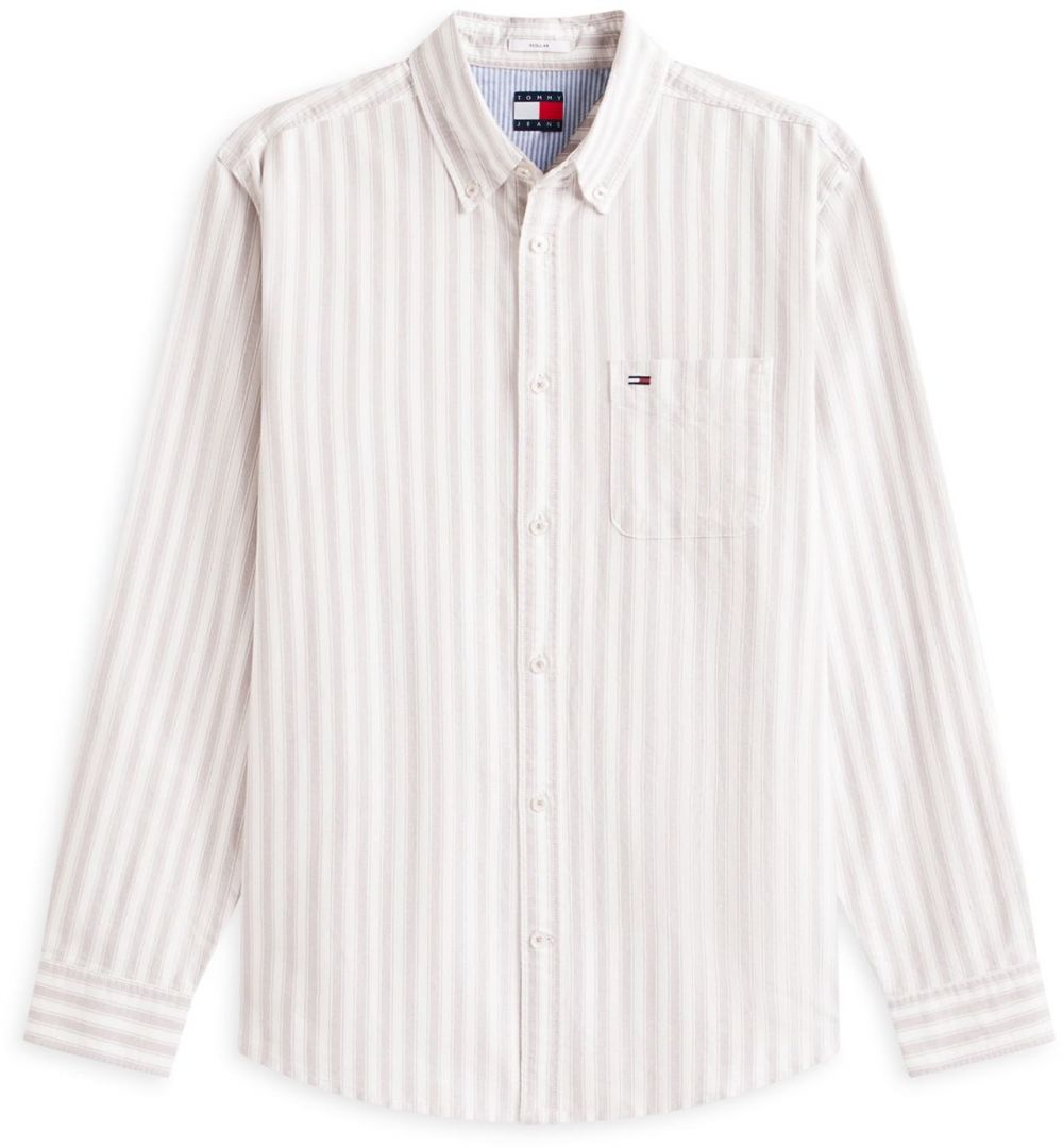 Tommy Jeans Košeľa  nebielená / ružová