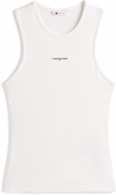 Tommy Jeans Top  čierna / biela