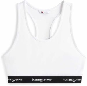 Tommy Jeans Podprsenka  čierna / biela