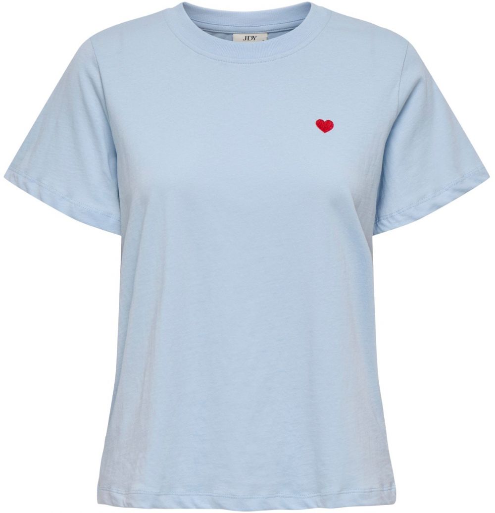JDY Tričko 'JDYPISA'  svetlomodrá / červená