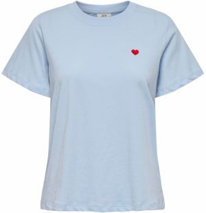 JDY Tričko 'JDYPISA'  svetlomodrá / červená