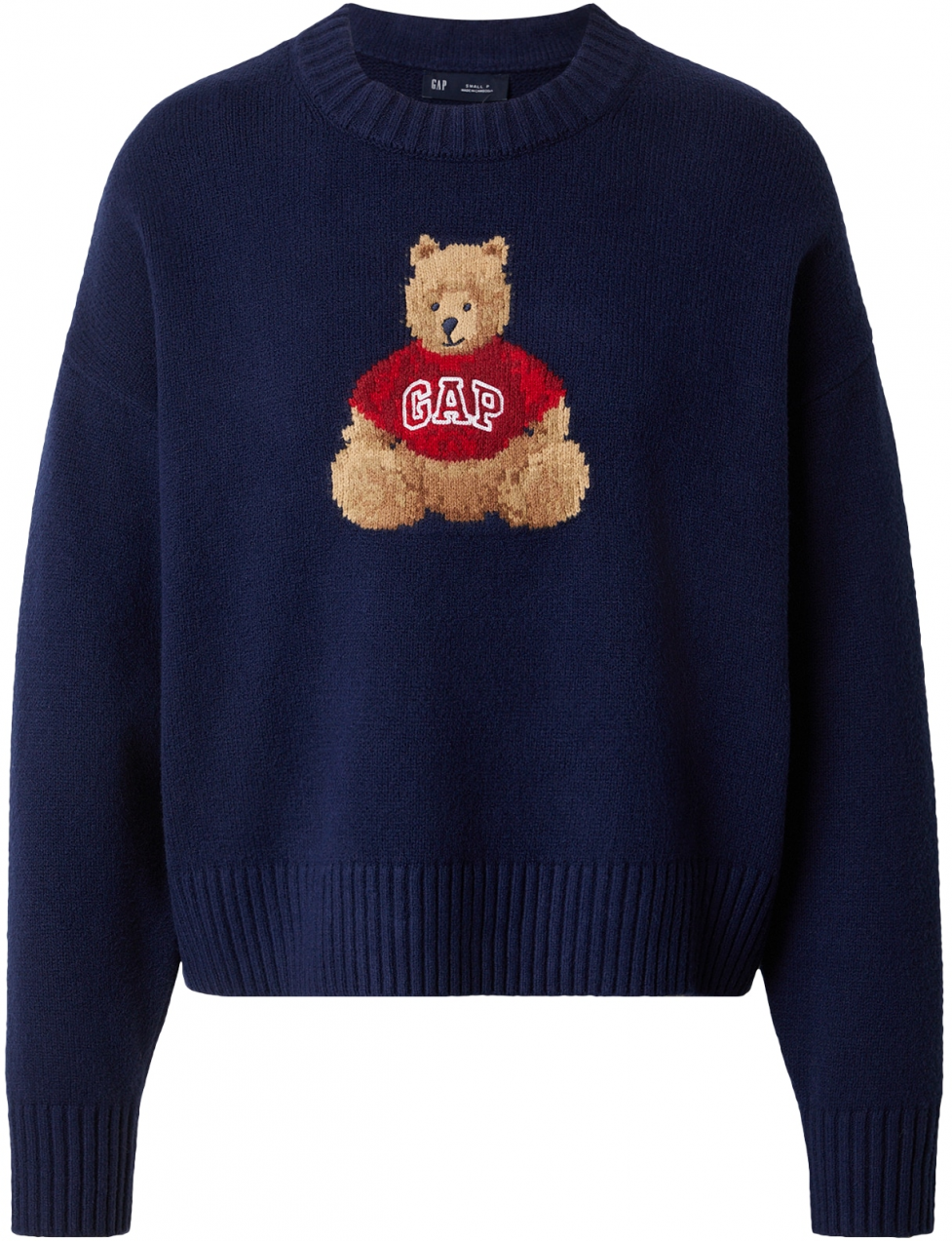 Gap Petite Sveter  béžová / námornícka modrá / červená