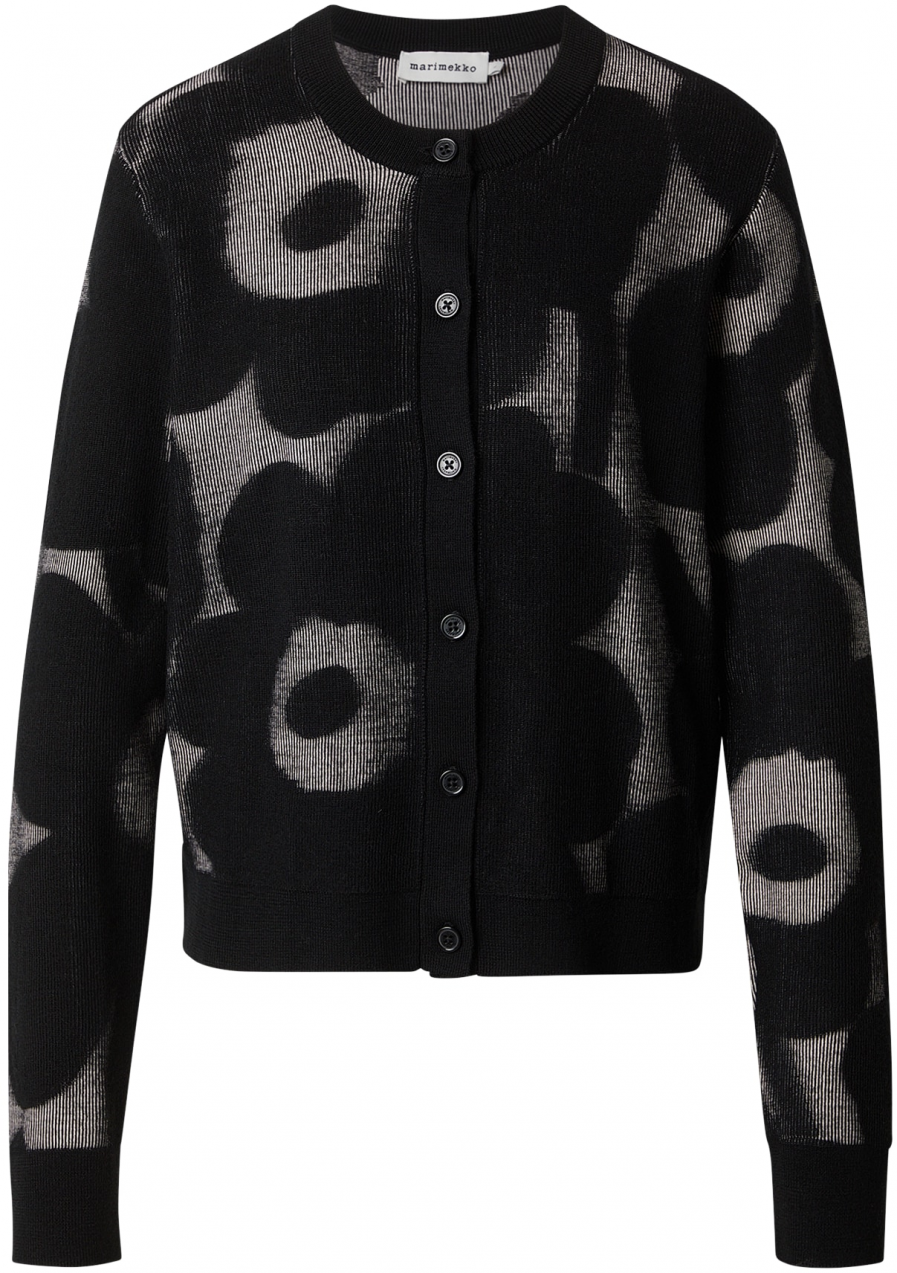 Marimekko Kardigán 'INNOITTAA'  čierna / biela