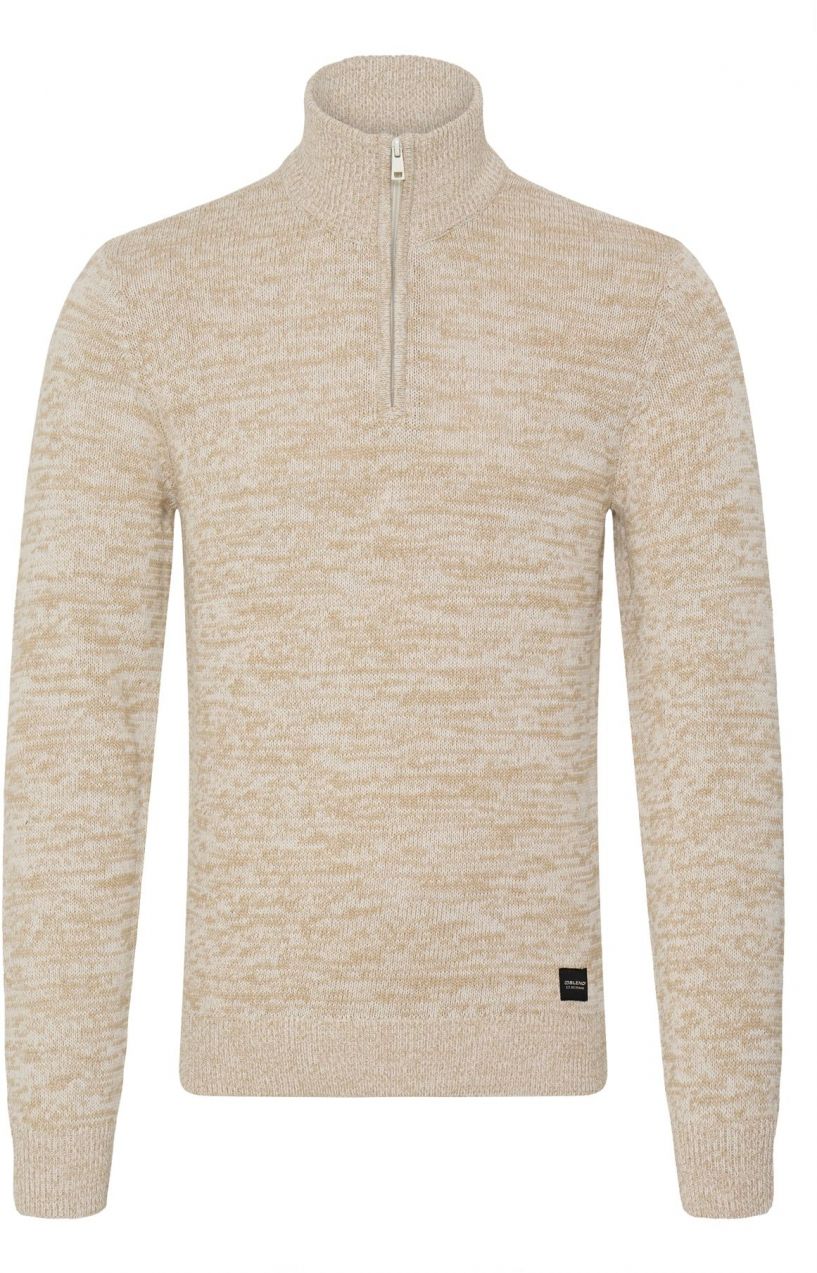 BLEND Sveter  béžová / šedobiela