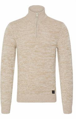 BLEND Sveter  béžová / šedobiela