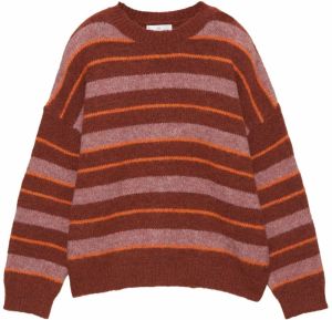 Pull&Bear Sveter 'PACIFIC'  oranžová / burgundská / červená melírovaná