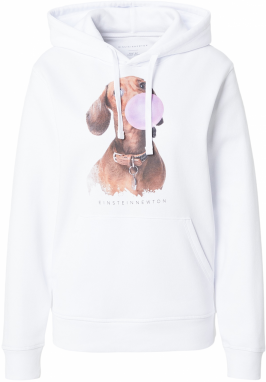 EINSTEIN & NEWTON Mikina 'Bubble Dackel'  hnedá / ružová / biela