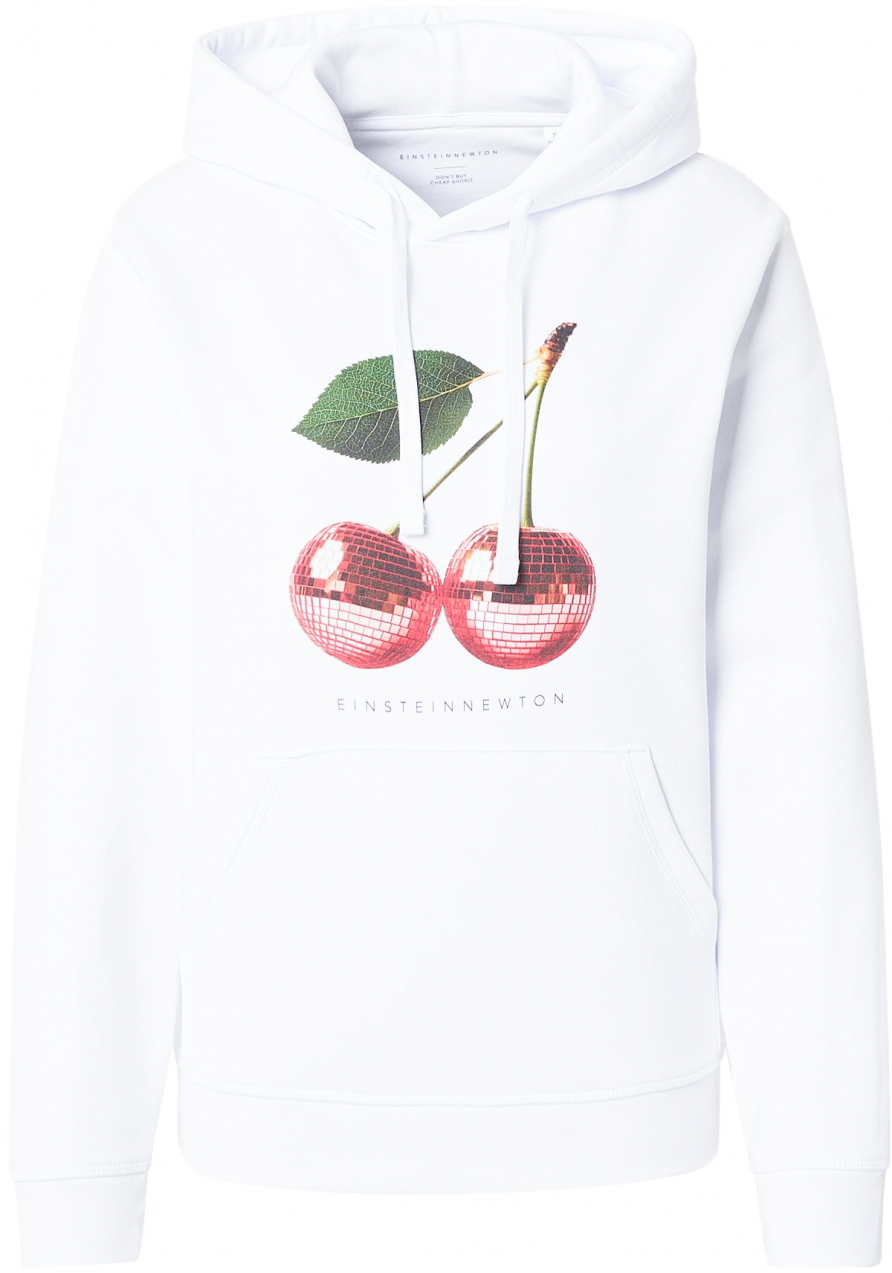 EINSTEIN & NEWTON Mikina 'Disco Cherry'  zelená / červená / čierna / biela