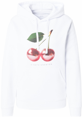 EINSTEIN & NEWTON Mikina 'Disco Cherry'  zelená / červená / čierna / biela