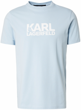 Karl Lagerfeld Tričko  svetlomodrá / biela