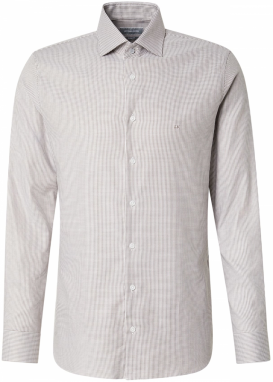 Michael Kors Košeľa 'HOUNDSTOOTH'  tmavošedá / šedobiela