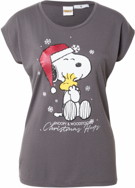 Hailys Tričko 'Ni44cola'  sivá / červená / čierna / biela