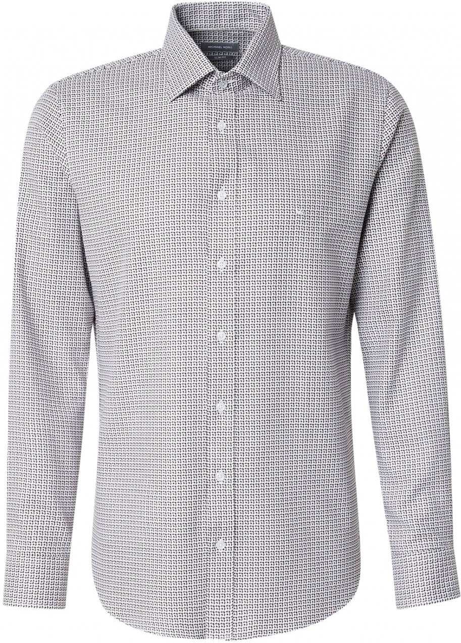 Michael Kors Košeľa  hnedá / svetlosivá / biela