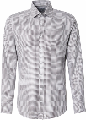 Michael Kors Košeľa  hnedá / svetlosivá / biela