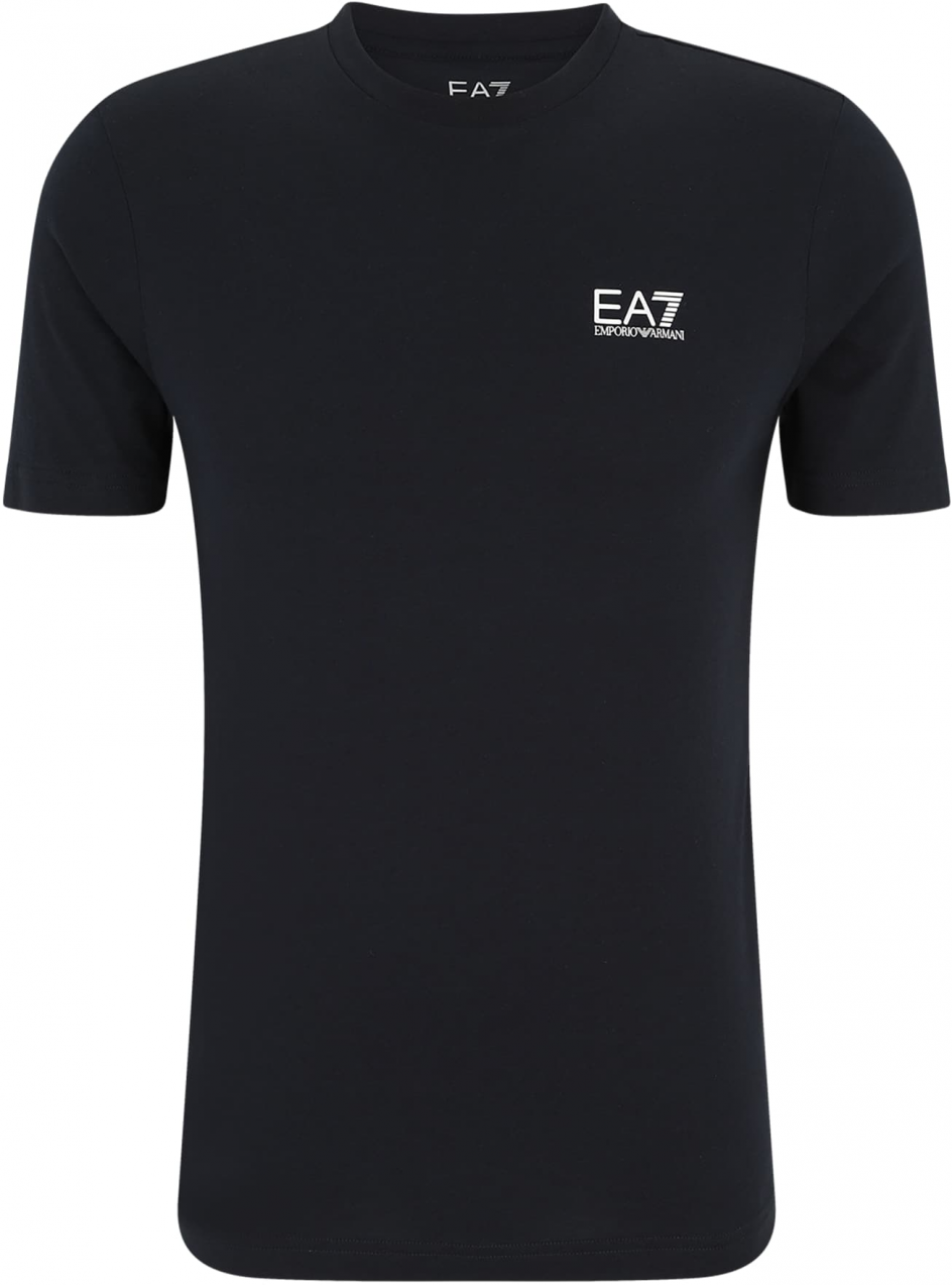 EA7 Emporio Armani Tričko  námornícka modrá / biela