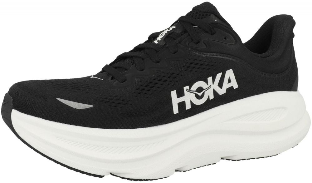 HOKA Bežecká obuv 'Bondi 9'  svetlosivá / čierna / biela
