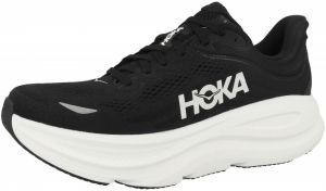 HOKA Bežecká obuv 'Bondi 9'  svetlosivá / čierna / biela