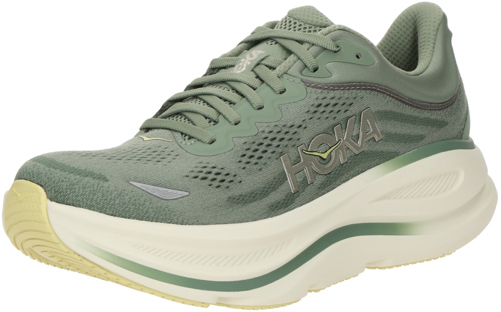 HOKA Bežecká obuv 'Bondi 9'  zelená / trstinová / strieborná