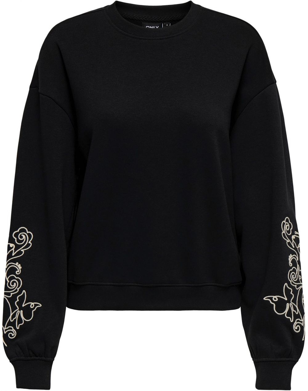 ONLY Mikina 'ONLBROOKE'  krémová / čierna