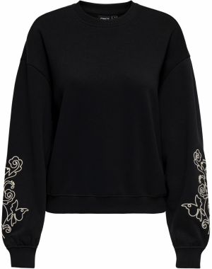 ONLY Mikina 'ONLBROOKE'  krémová / čierna