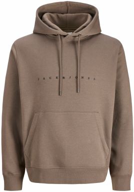 Jack & Jones Plus Mikina 'JJEStar'  mokka