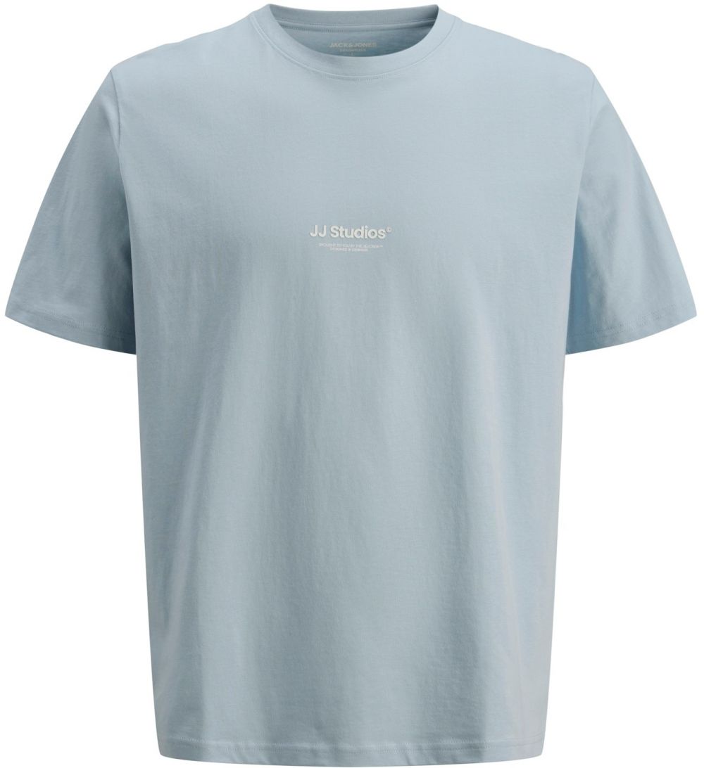 Jack & Jones Plus Tričko 'JJESoho'  opálová / biela