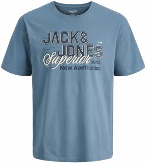Jack & Jones Plus Tričko  námornícka modrá / čierna / biela