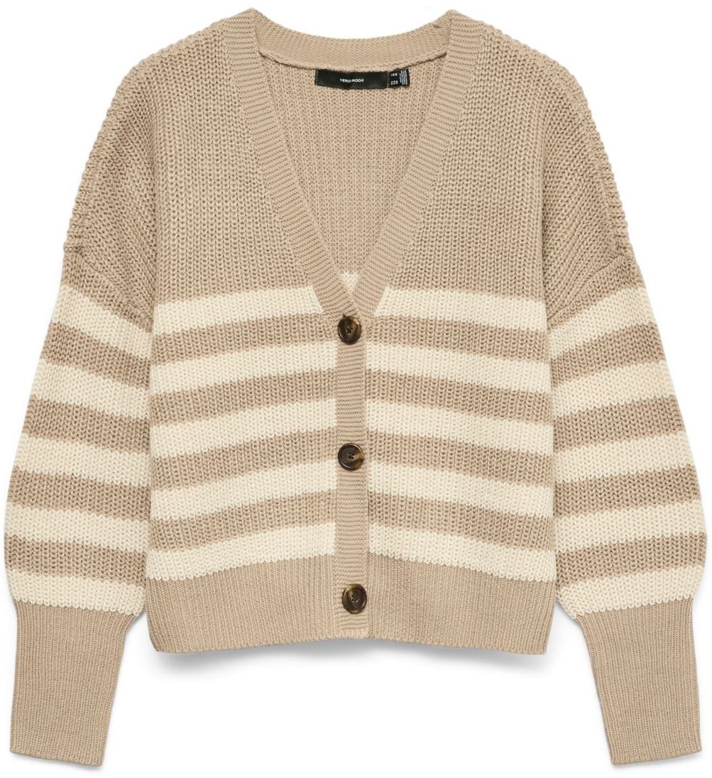 VERO MODA Kardigán 'VMLEA'  nebielená / tmavošedá