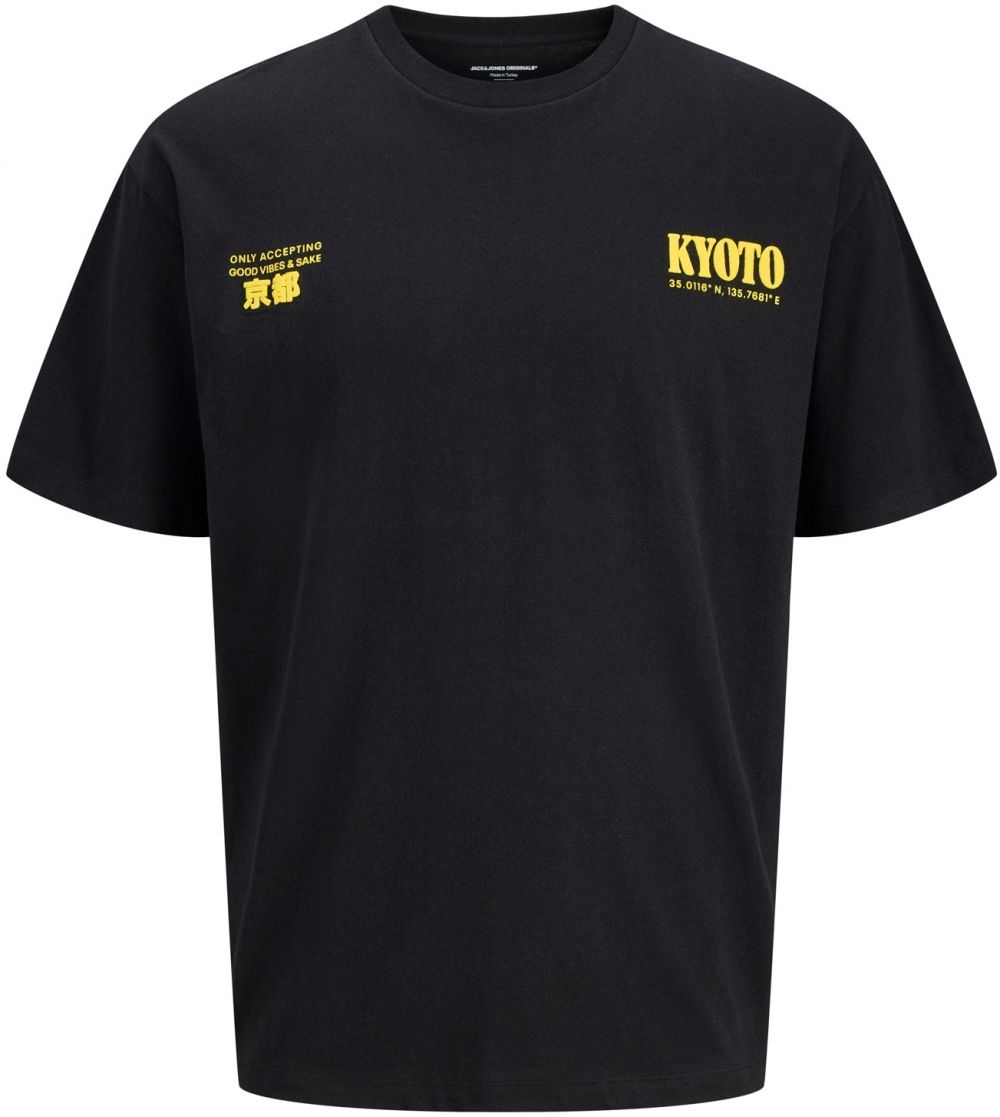 JACK & JONES Tričko 'JORKYOTO'  žltá / čierna