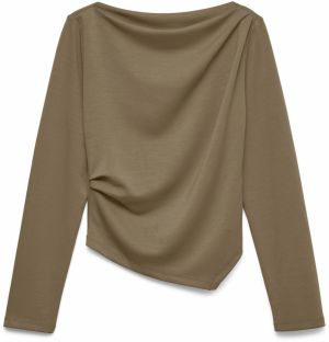 VERO MODA Tričko 'VMMILLE'  kaki