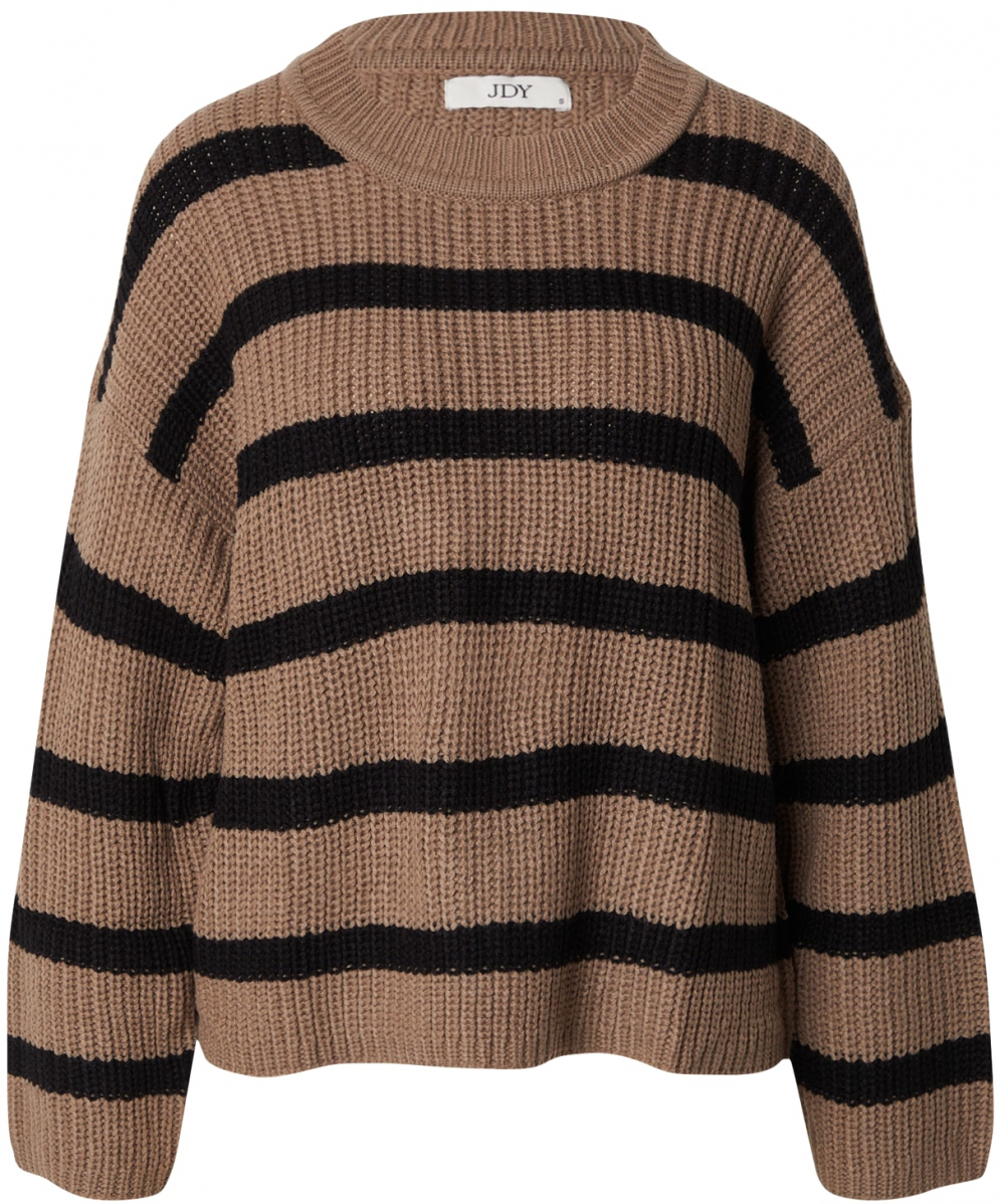 JDY Oversize sveter 'JDYJusty'  hnedá / čierna