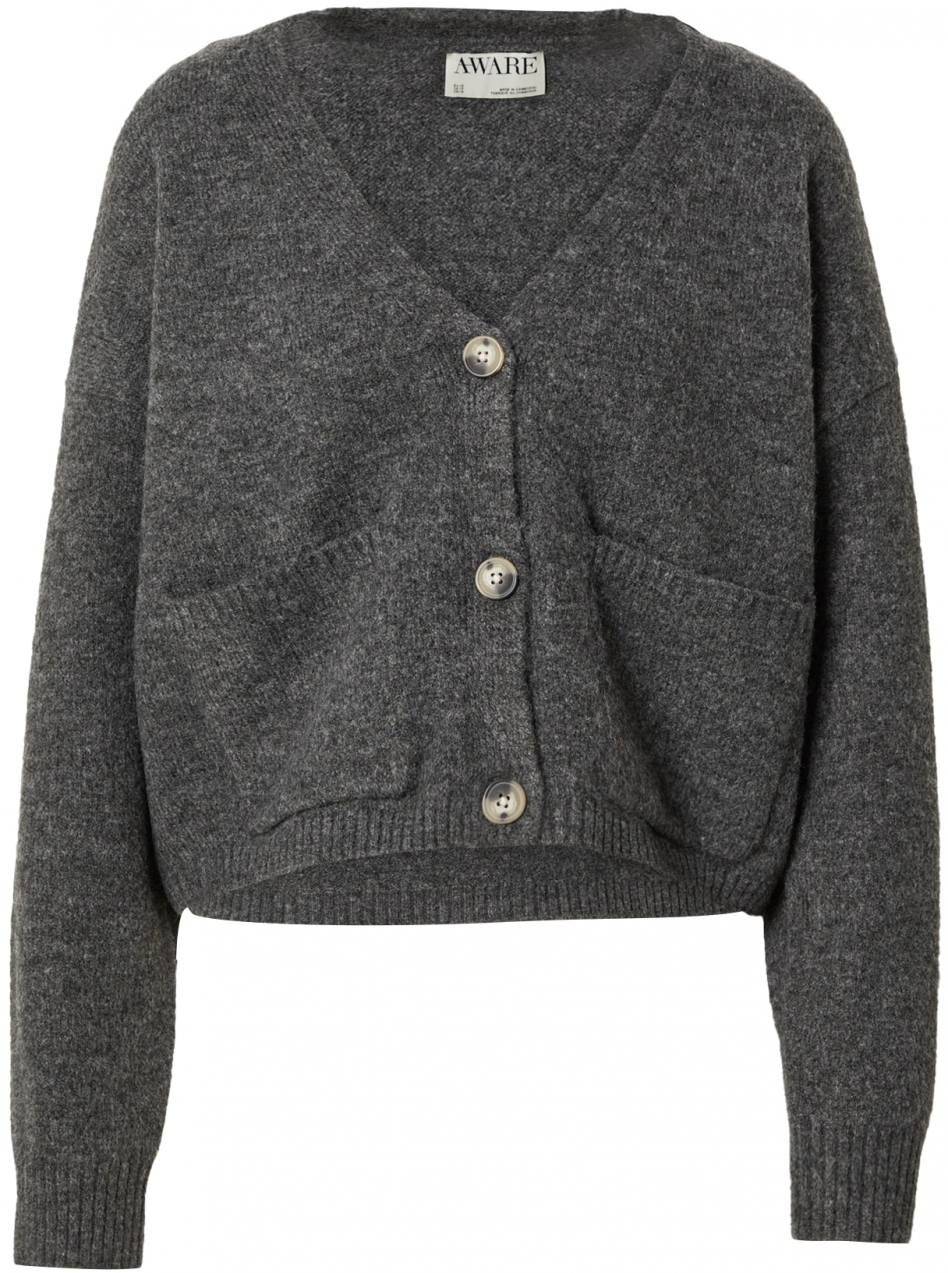 Aware Kardigán 'Gemma'  sivá / tmavosivá