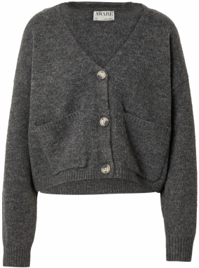 Aware Kardigán 'Gemma'  sivá / tmavosivá