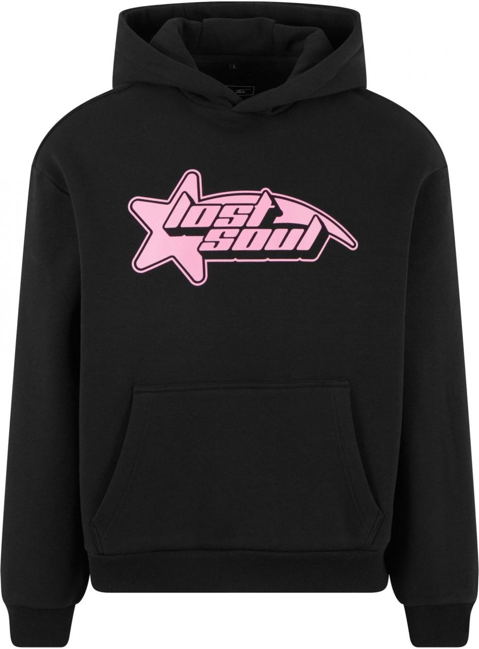 Mister Tee Mikina 'Lost Soul'  ružová / čierna