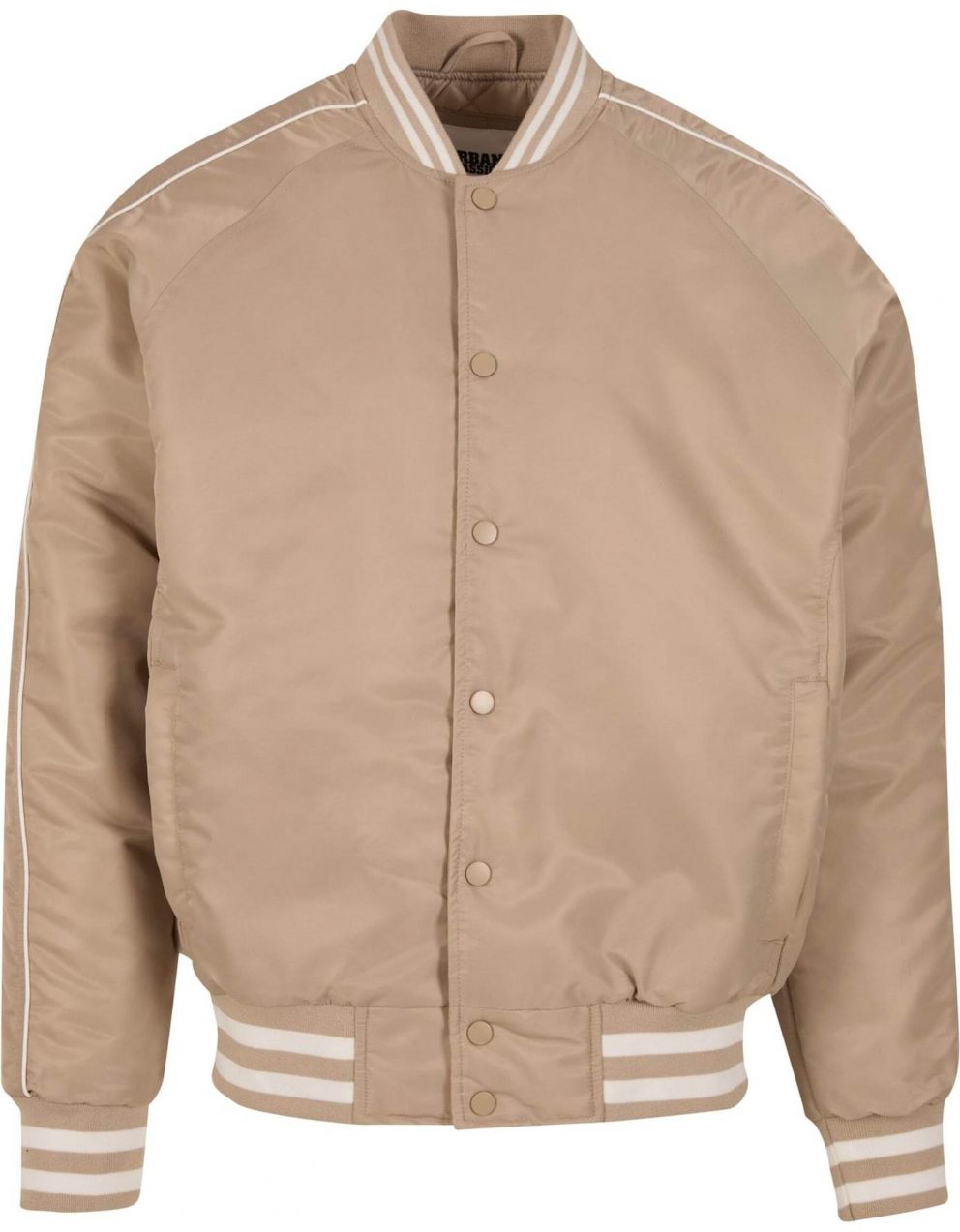 Urban Classics Prechodná bunda 'Racer'  béžová / biela