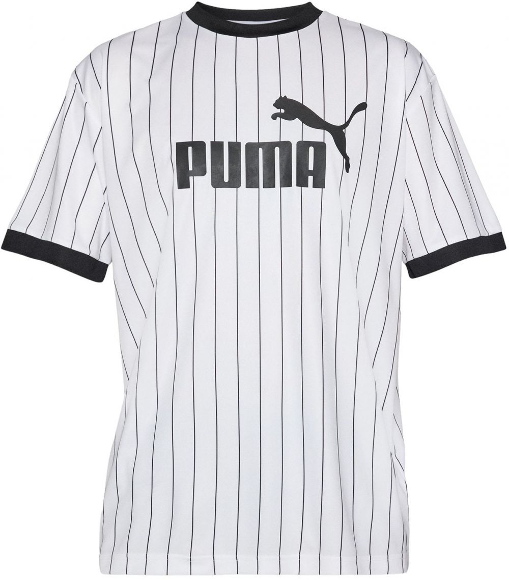 PUMA Funkčné tričko 'Essentials'  čierna / šedobiela