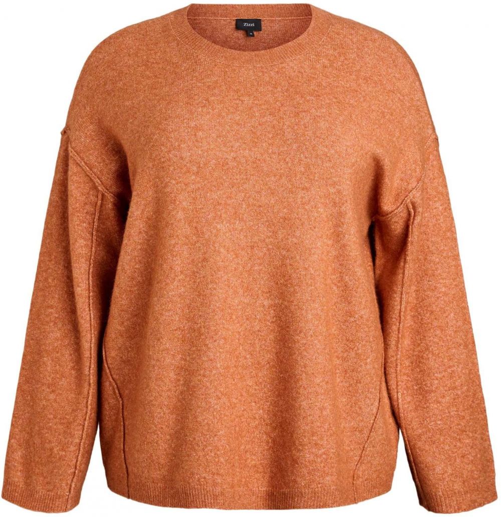 Zizzi Sveter 'Mvista'  tmavooranžová