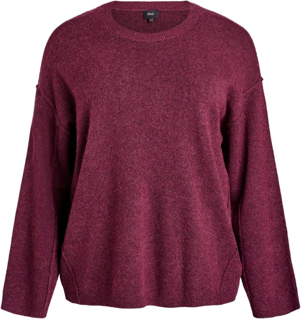 Zizzi Mikina 'Mvista'  bordová