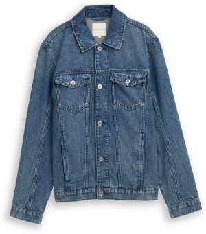 TOM TAILOR Prechodná bunda  modrá denim